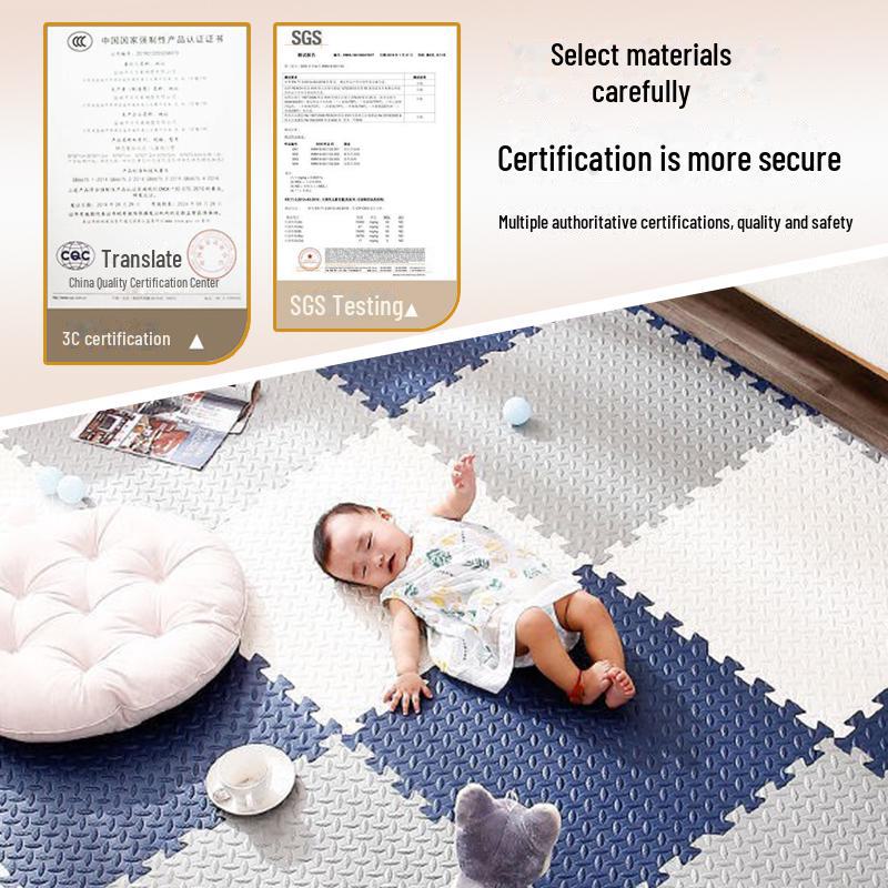 Утолщенный пенопластовый детский коврик для ползания - домашний коврик-татами для детей