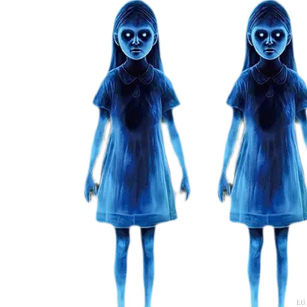 2 шт. Хэллоуин Зомби Девочка Реквизит Тематический Декор 2D Плоские Садовые Знаки Садовые Колышки для Газона Переднего Двора