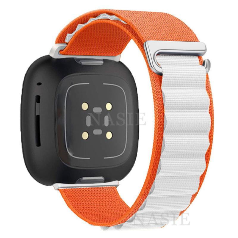 Нейлоновый ремешок для часов Fitbit Versa, браслет Fitbit Versa 2/Versa 3/Versa 4, браслет Alpine Loop Correa для Fitbit Sense 2
