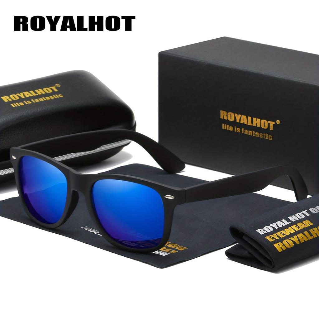 Royalhot Мужчины Женщины Поляризованные Ретро Солнцезащитные Очки В Квадратной Оправе Солнцезащитные Очки Для Вождения Оттенки Oculos Masculino