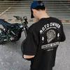 Summer New Men's T-shirt Retro Motorcycle Owner Series Men's and Women's American Casual Pure Cotton Loose Short-sleeved T-shirt
