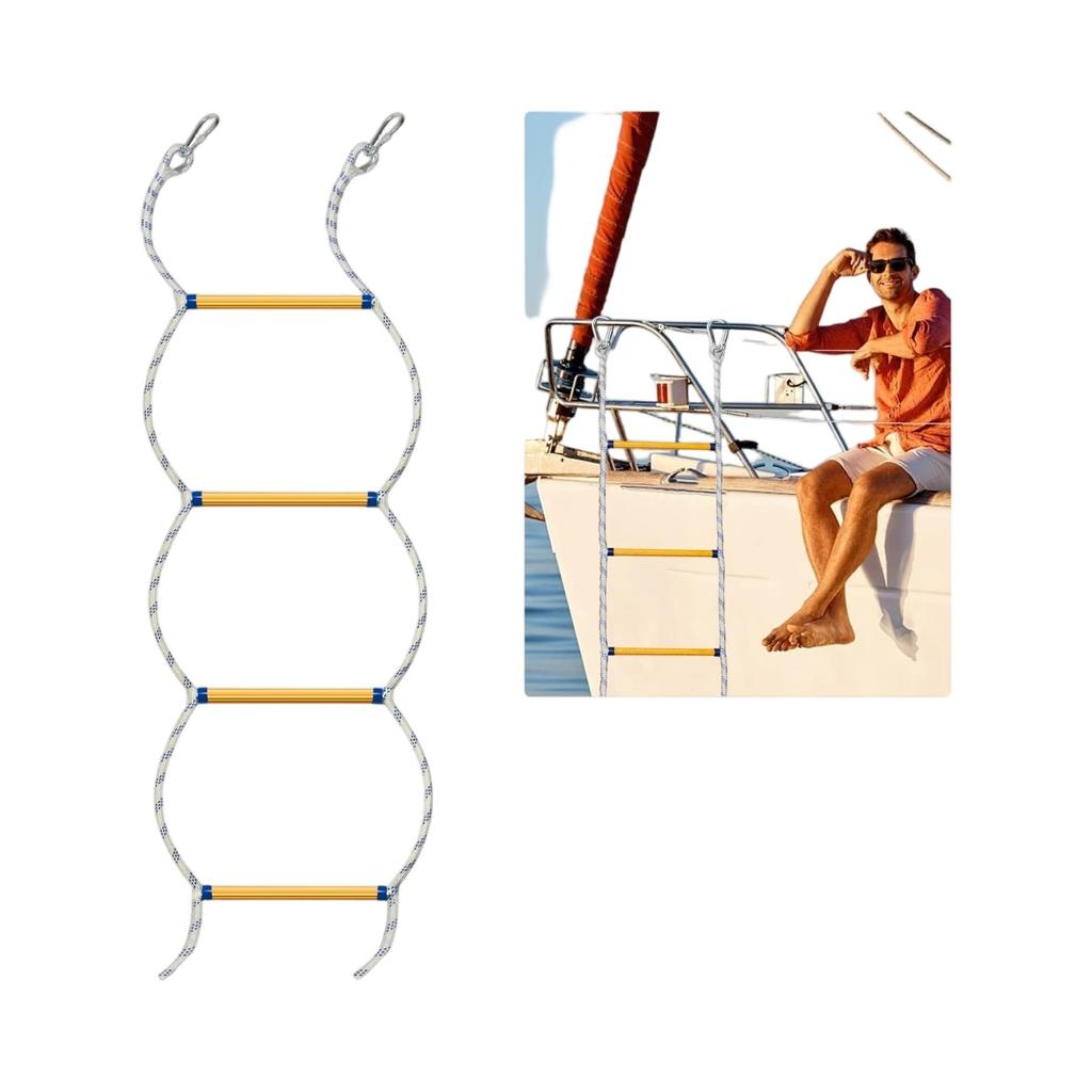 Универсальная веревочная лестница – Многоцелевая веревочная лестница для яхт, моторных лодок и активного отдыха на воде