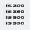 Глянцевые черные буквы из АБС-пластика IS200 IS250 IS300 IS350 IS300h IS200t IS500 ГИБРИДНАЯ эмблема для Lexus багажник автомобиля логотипы аксессуары для значков