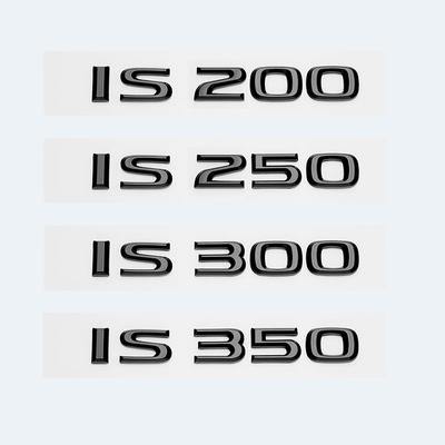 Глянцевые черные буквы из АБС-пластика IS200 IS250 IS300 IS350 IS300h IS200t IS500 ГИБРИДНАЯ эмблема для Lexus багажник автомобиля логотипы аксессуары для значков