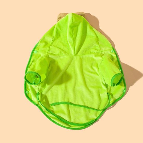 Одежда для домашних животных, модная мультяшная лягушка, пальто для домашних животных, дизайн на пуговицах, удобные теплые собаки