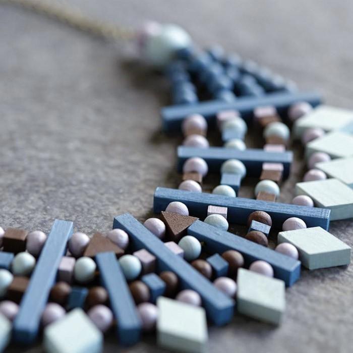 20 PERLES LOSANGES BOIS - 19X12.8 MM - BIJOUX