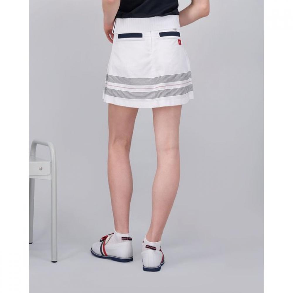 Onoff Women S pleatS Print culotteS Of4003la White