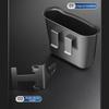 SEAMTAL 1.6L Car Dustbin Box Car Trash Can Seat Back Hanging Rubbish Bin Car Storage Organizer With Phone Holder Hooks