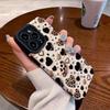 Модный силиконовый чехол с полноэкранным рисунком в виде сердца для iPhone 15 16 Pro Max 11 12 13 Mini 14 Plus X XS XR 7 8 Plus SE Леопардовая кожа