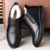 Winter Genuine Leather Men's Shoes Oxford Slip-on Classic Male Dress Shoes Luxury Business Footwear Wedding Shoes Formal Shoes