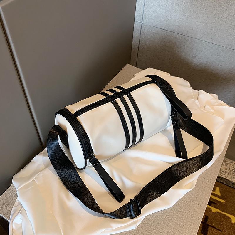 Популярная сумка-цилиндр новая повседневная сумка женская сумка-мессенджер, сумка-пельмень широкополосная спортивная нейлоновая сумка на плечо мессенджер