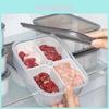 Пластиковый контейнер для хранения продуктов с несколькими отделениями для свежих овощей и мяса