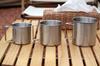 Seekdem Stackable Stainless Steel Mugs, Set of 3, Outdoor/Camping Mugs with Mesh Bag (SD-SMG3SET)