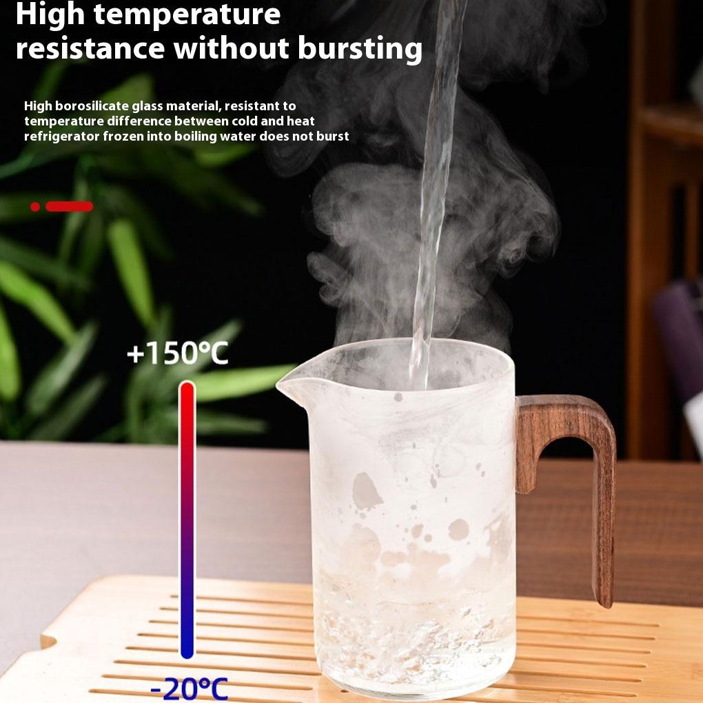 Стеклянный чайник большой емкости с чайным ситечком из нержавеющей стали, простой и модный, с функцией разделения чая