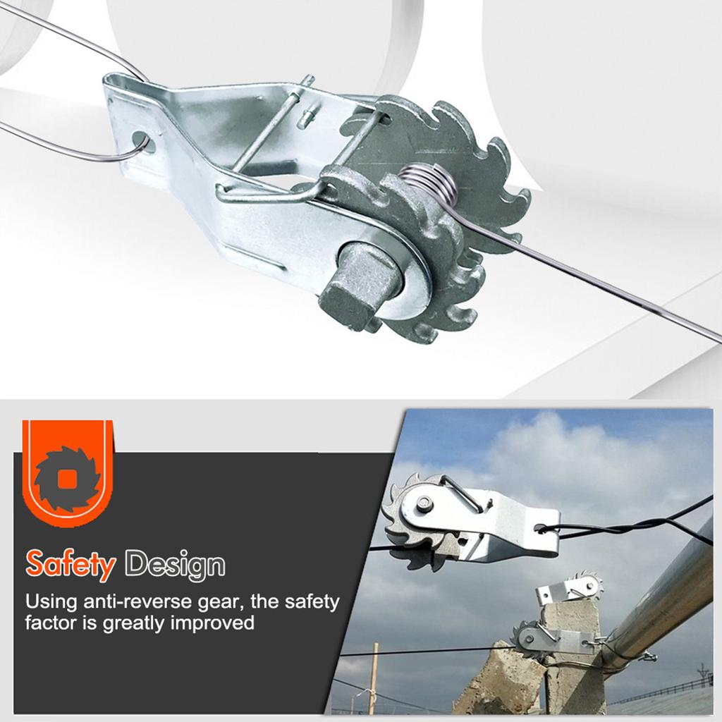 Натяжитель забора Трещотка Ручка Натяжитель электропастуха Трещотка Тип Проволочный натяжитель Ручка для сельскохозяйственного забора