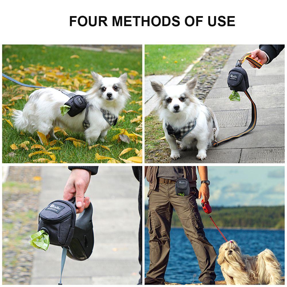 Waste Bags Portable Dog Poop Bag Holder Dog Treat Pouch Pet Waste Bag Dispenser Dog Training Bag