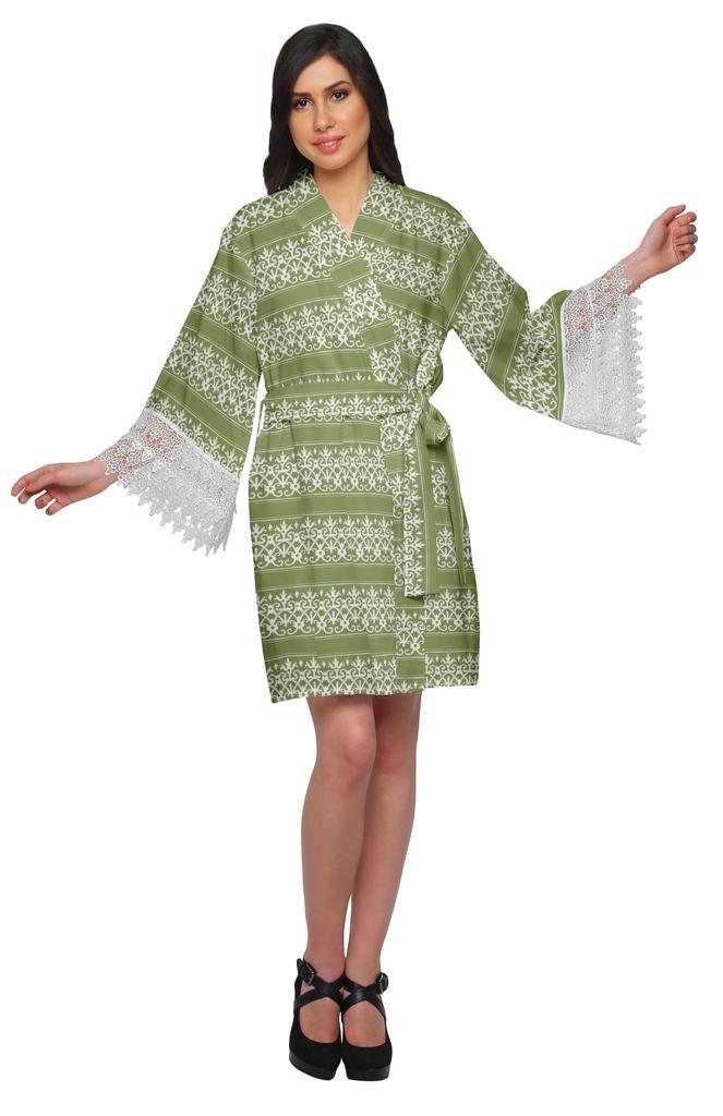 Moomaya Невеста Готовится Рубашка Хлопок Короткие Халаты Для Женщин Банный Халат