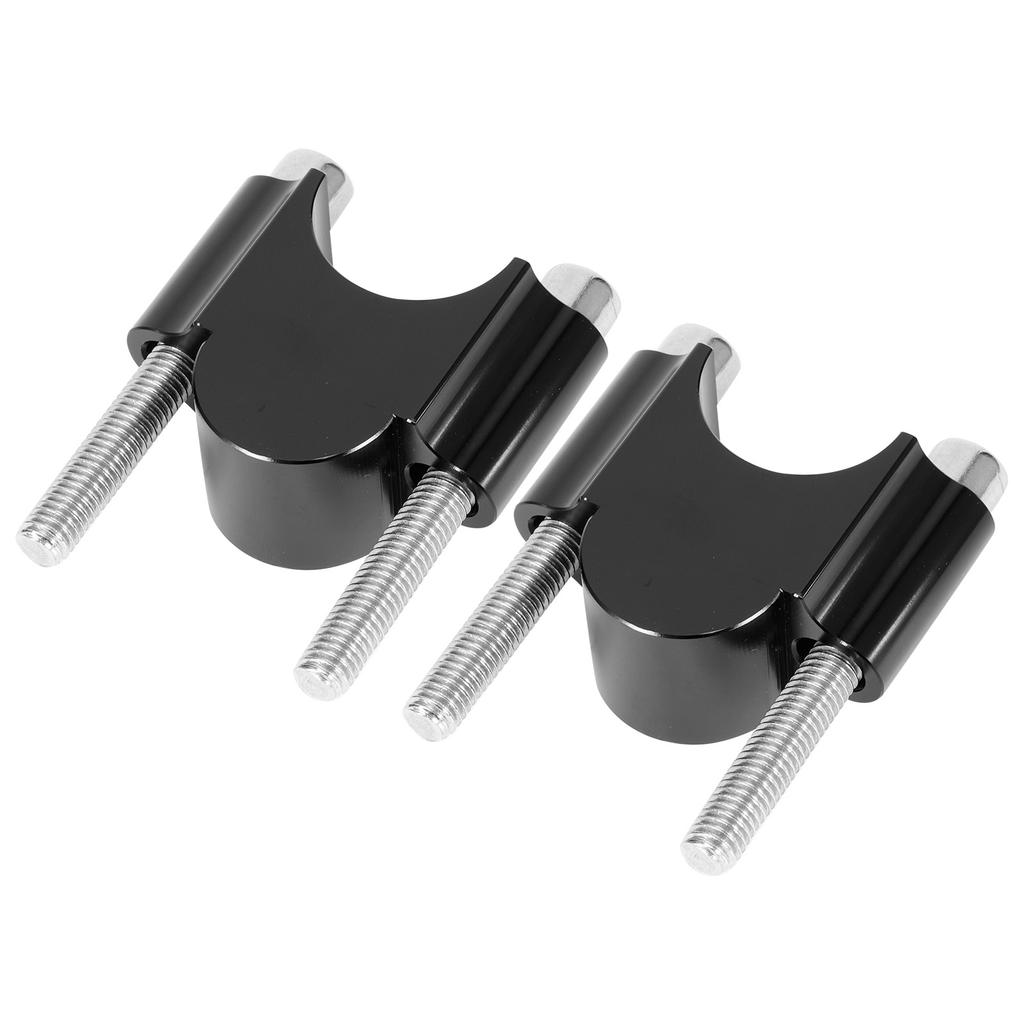 78in 30mm Handlebar Risers Clamp Bars Kit Universal Parts for Motorcycle Off Road ATV(Black )