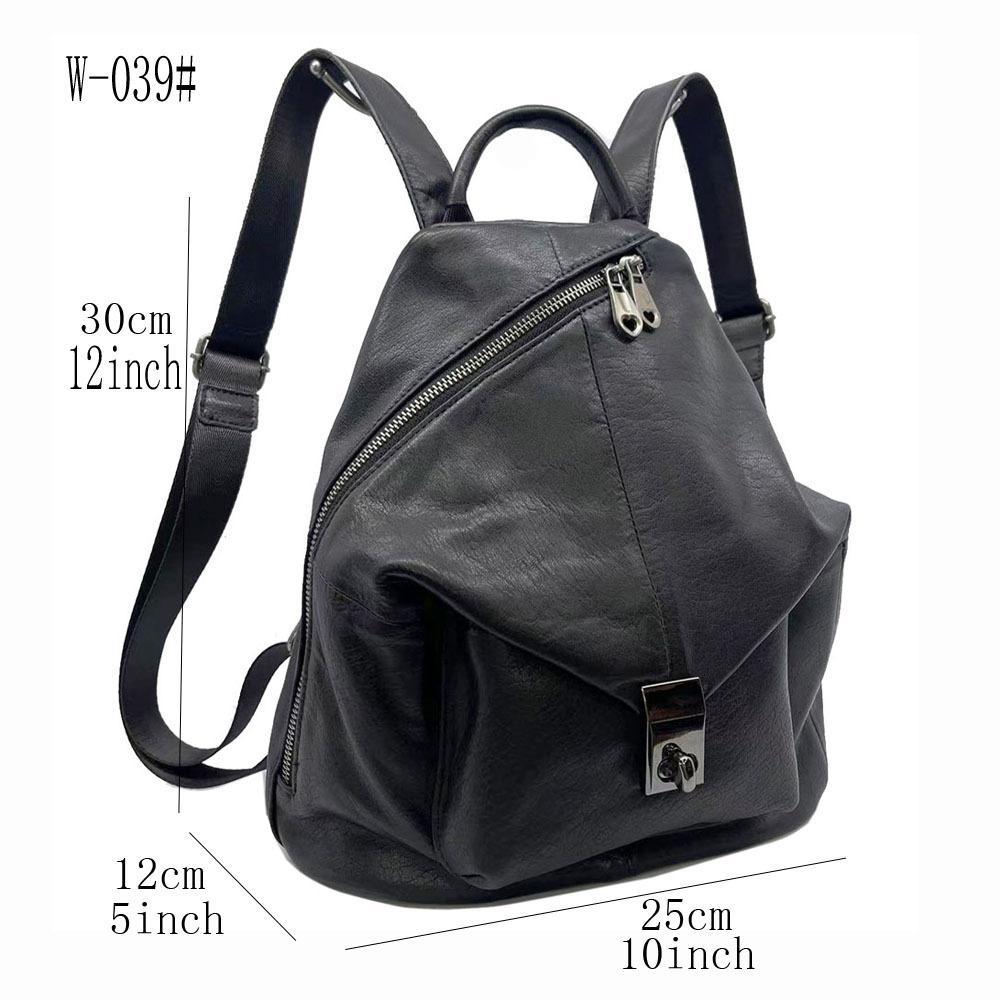 Кожаный рюкзак женский черный первый слой коровьей кожи женский рюкзак модная универсальная мягкая кожаная женская сумка
