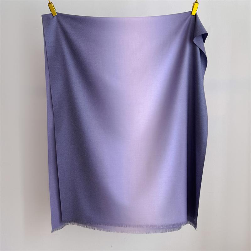 80*200cm Winter Warm Gradual Color Women Scarf Thick Cashmere Large for Pashmina Shawl Wraps Bufanda Female with Tassel Scarves