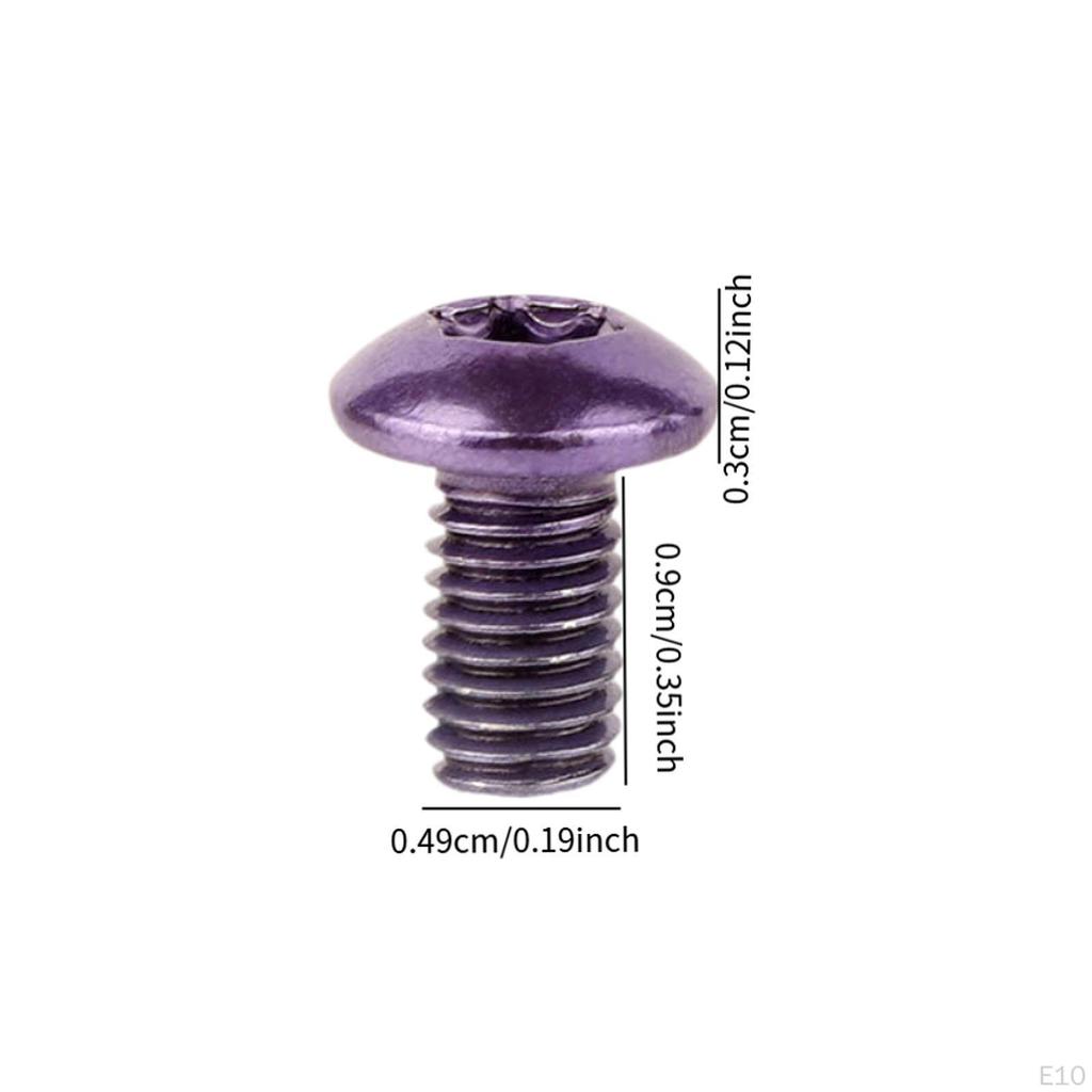 12 Pack Bicycle Disc Brake Rotor Fasteners T25 Screws for Cycling