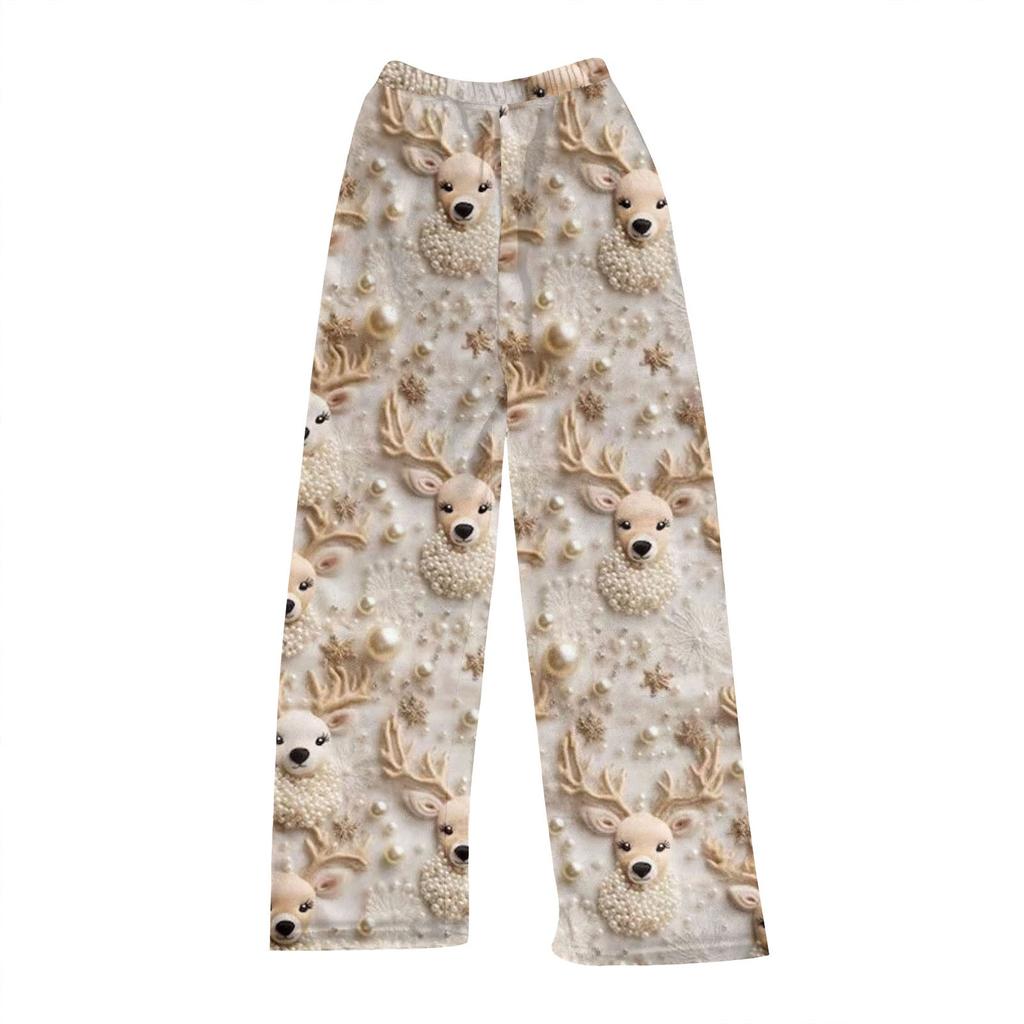 Женские осенне-зимние клетчатые брюки полной длины, спортивные брюки