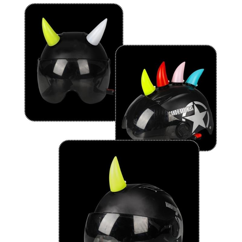 Шлем Дьявольские рога Мотоцикл Электромобиль Стайлинг Головной убор Наклейка Авто Стайлинг