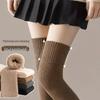 Womens Socks Fleecelined Overtheknee Thick Warm Slimming Thigh Highs For Autumn And Winter