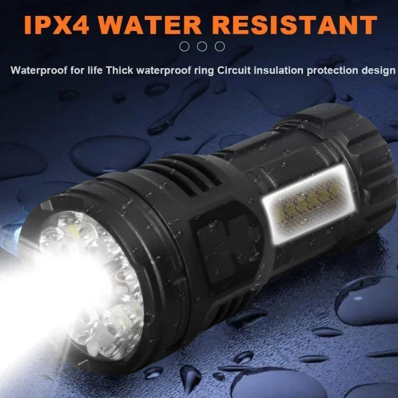 Портативные 9-светодиодные фонарики USB Перезаряжаемый фонарь с клипсой для ручки COB Фонарик для улицы Рыбалка Магнитный рабочий свет