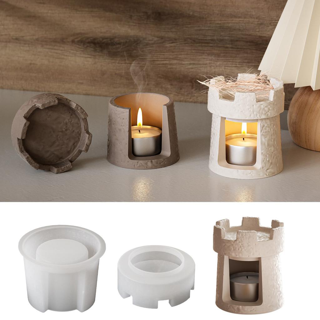 Силиконовый замок подсвечник форма орнамент гипсовые формы силиконовая текстура подходит для изготовления подсвечник орнамент