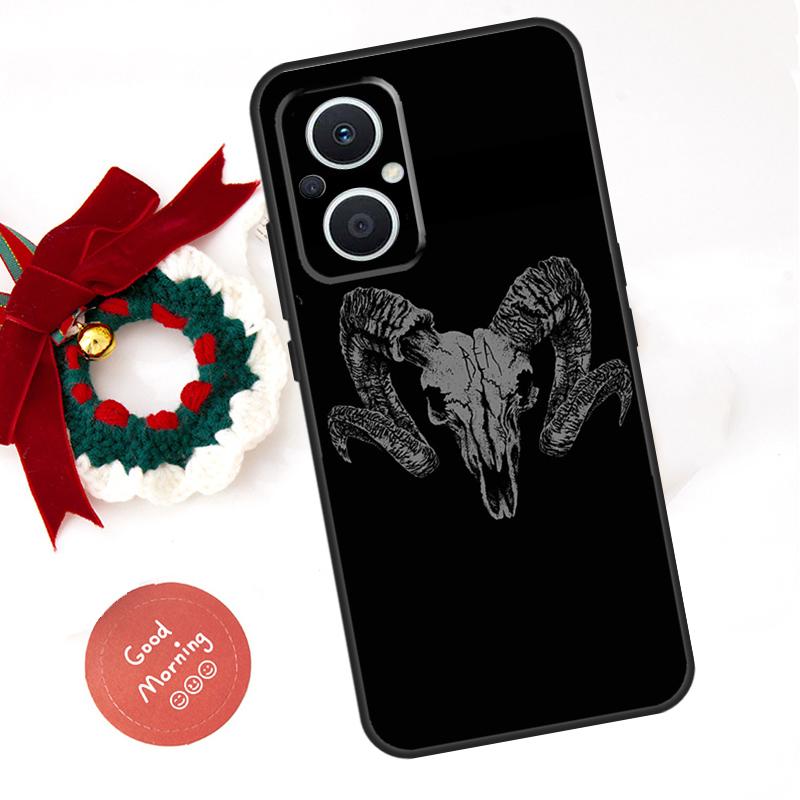 Чехол-череп барана скелет ужасы Funda для OPPO Reno 13 F 14 10 11 12 Pro 12F 11F 14F 7 8 Lite OPPO Find X9 X8 X6 X5 Pro