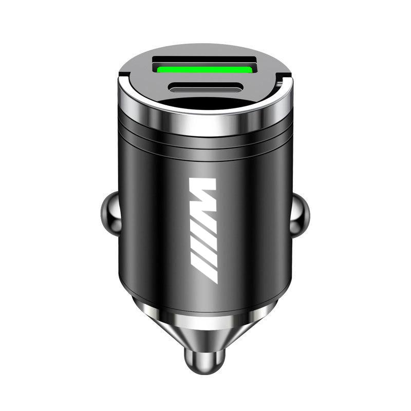 AAAQJ1 100W Mini USB Car Charger Fast Charging Car Phone Charger Adapter For BMW M E46 E90 E60 F30 F10 E39 E36 F20 G30 G20 E87 E92 E91