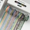 Vintage 20 Rolls Washi Tape Set Adhesive DIY Journals Masking Tapes Crafts Making Multi-Pattern Deco Art Supplies Students