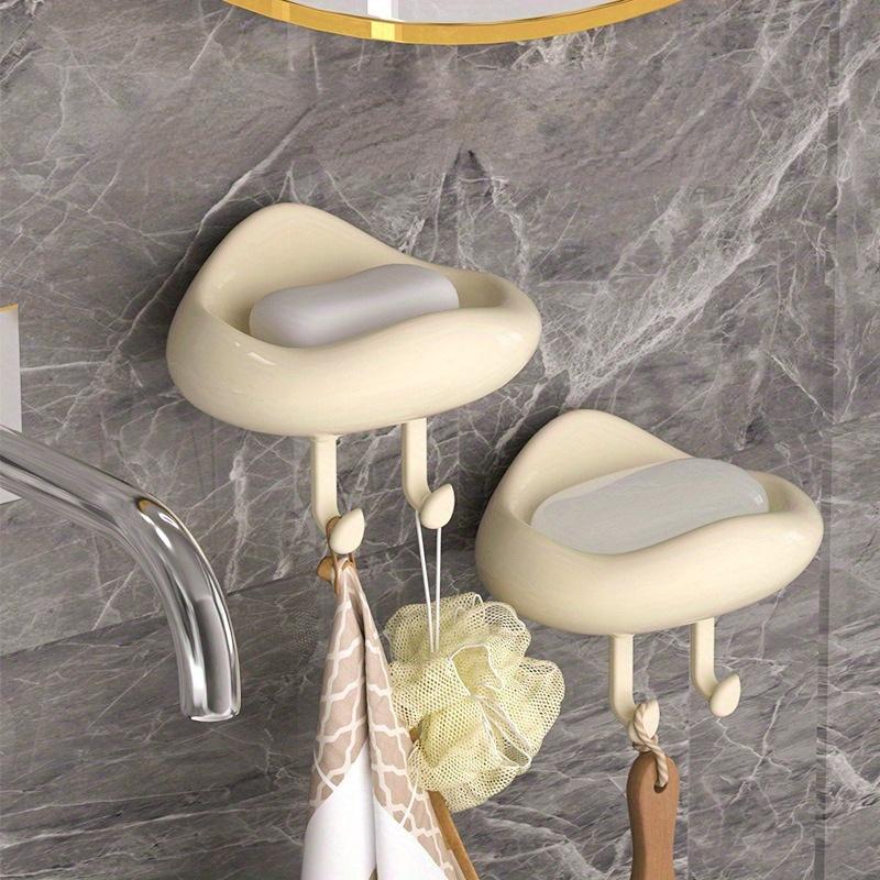 Кремовый Ветер Облако Точка Неперфорированная Настенная Мыльница Без Водных ПятенМыльница Для Слива Туалета