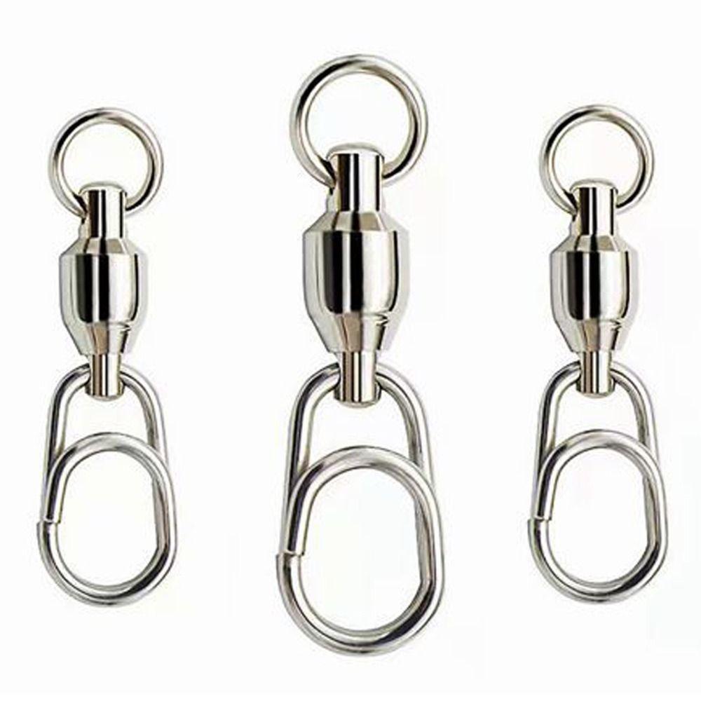 Соединительное кольцо для приманки Рыболовные принадлежности Подшипник Вертлюг Соединитель для джиг-приманки Защелка Роллинг Овальные разъемные кольца