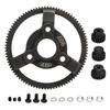 Balck Steel Pinion Gear Set Steel Upgrade Gear Gea Set for Traxxas 2WD 1/10 RC Car RC Car Upgrades