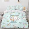 Cinnamoroll MINISO Sanrio Спальня Детский Комплект Постельного Белья Пододеяльник Комфорт Queen С Наволочкой Рождественские Подарки Дом