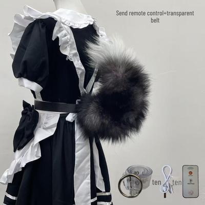 Трехскоростной электрический виляющий хвост для косплея: Черный щенок, Маленький лисенок, Серый волк