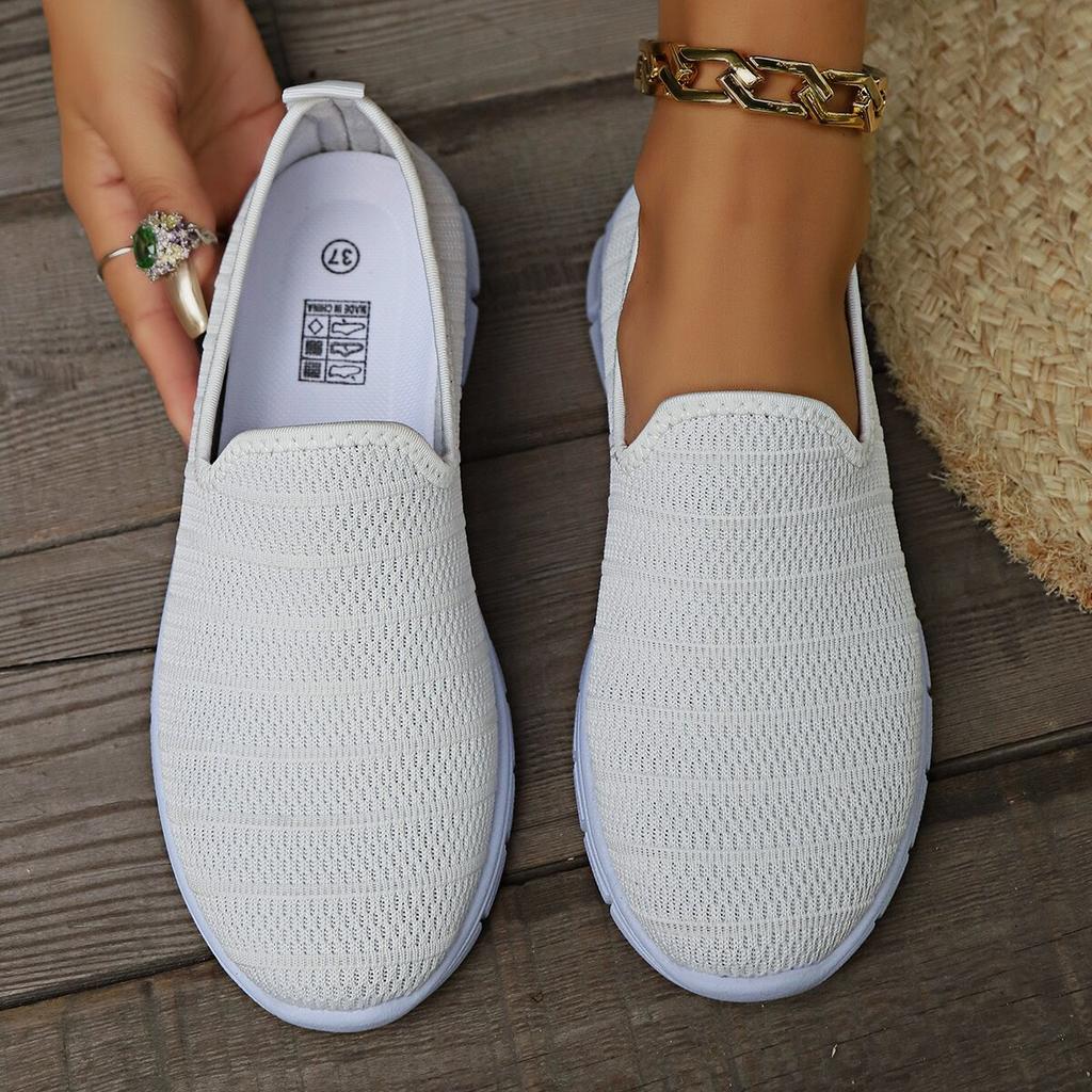 Sneakers Slip On Flat Shoe Women's Fashion Casual Loafers Walking Shoe Outdoor Mesh Soft Bottom Sports Zapatos De Mujer