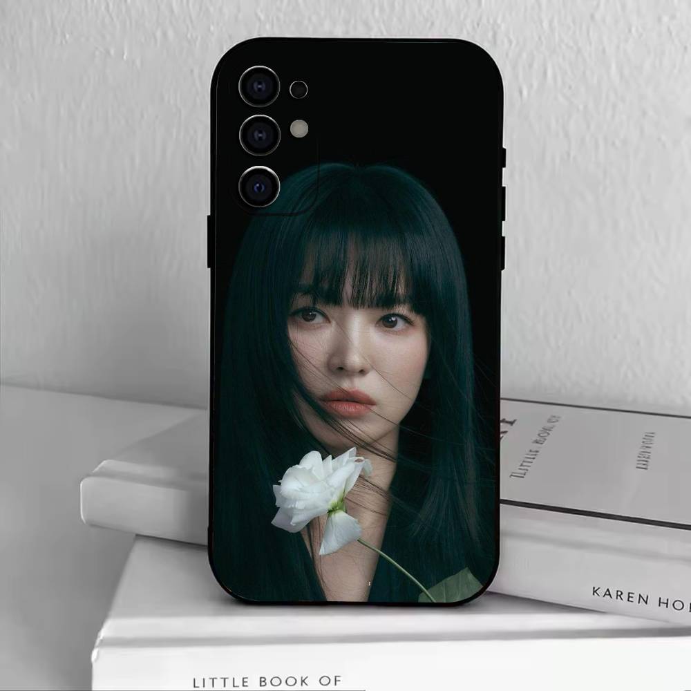Чехол для телефона актрисы Сон Хе Гё Для Samsung S25,S24,S21,S22,S23,S30,Ultra,S20,Plus,Fe,Lite,Note,10,Черный чехол