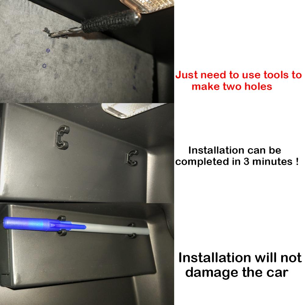 2X Автомобильный органайзер для перчаточного ящика с замком и держателем для карандашей для Mercedes-Benz Sprinter A/B/C/E/S Class GLC GLK CLA AMG GLB GLE A0009944948