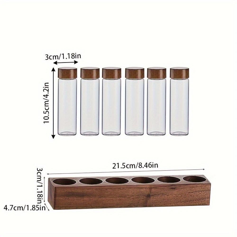 Coffee Bean Sorting Test Tube Glass Display Rack To Store Coffee Beans for Coffee Shop Display Storage Rack for Coffee Storage Kitchen Supplies