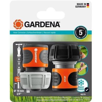 GARDENA быстроразъемные соединения и Aquastop Ø19 мм–Для начала и конца шланга– С оригинальной системой GARDENA–Устойчивы к морозу и УФ