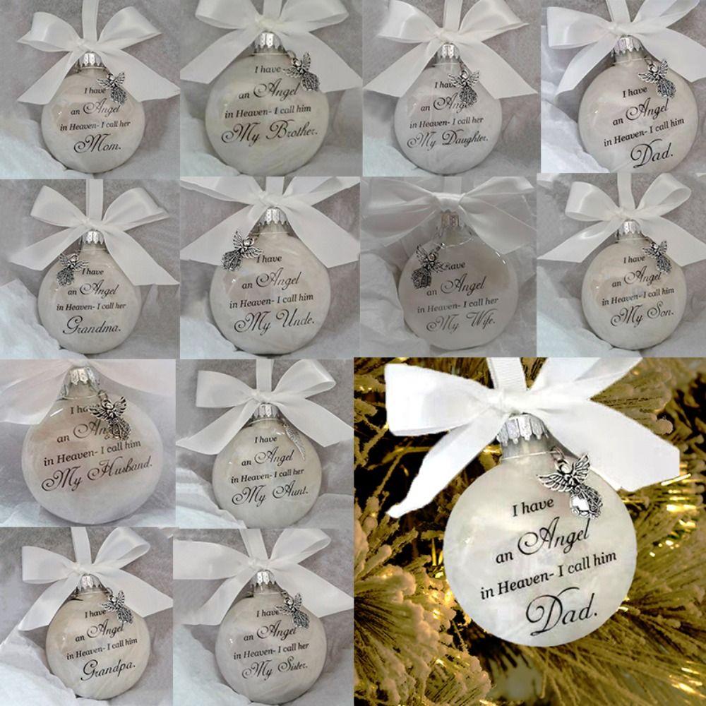 8cm Memorial Hanging Ornament "I Have an Angel In Heaven "Pendants Memorial Pendant Car