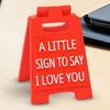 Love Language Sign Couple Small Sign Ornaments I Love You Sign Plaques Romantic Cute Home Decor Love Language Sign Decor For