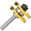 2 Pcs 8mm Shank Tongue & Groove Joint Assemble Router Bits T-Slot Milling Cutter for Wood Woodwork Cutting Tools
