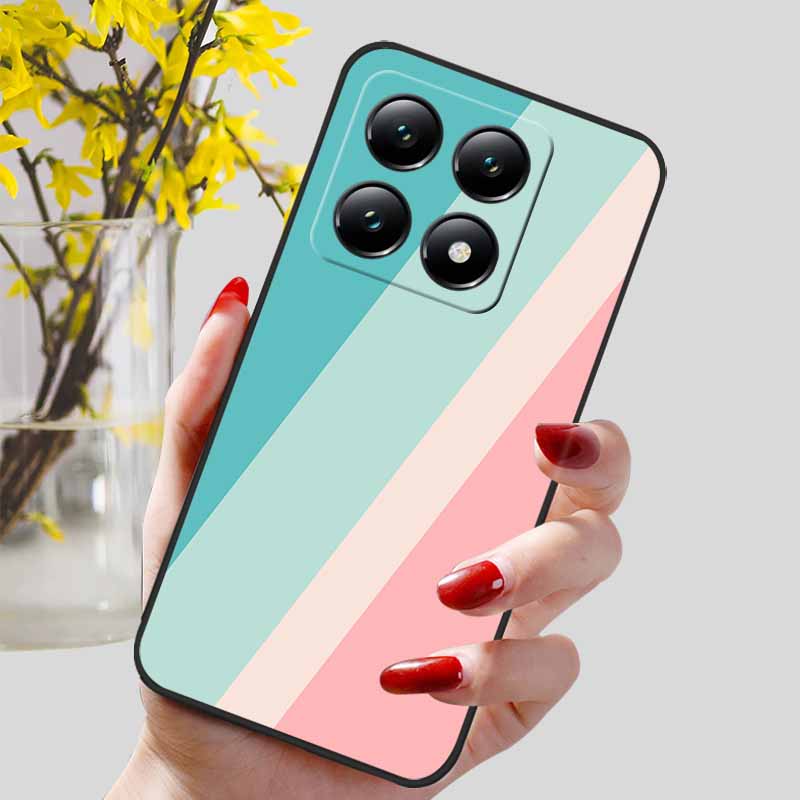 Для Xiaomi 14T / 14T Pro Чехол Модный Черный ТПУ Мраморный Расписной Чехол для Xiaomi 14T Pro Ударопрочный Корпус Capa Силиконовый Мешок 6.67''