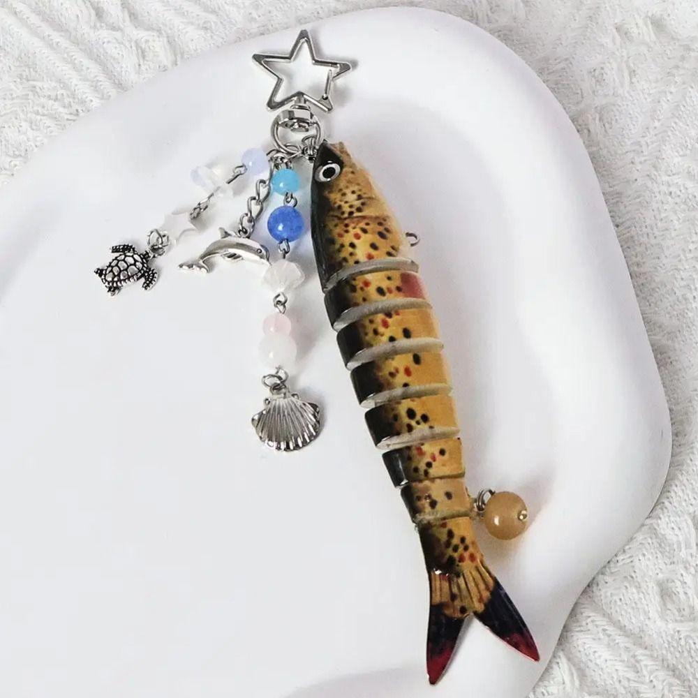 Phone Lanyard Handmade Fish Keychains High-precision Fish Bait Lanyard Jewelry Gift