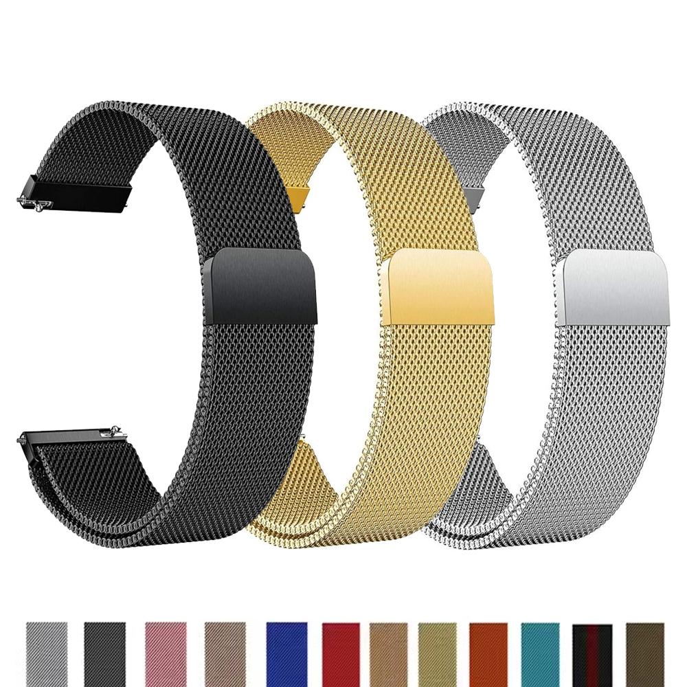 20 мм/22 мм ремешок для Samsung Galaxy watch 6/FE/7/4/5/Pro/6 classic/Gerar S3 ремешок браслет для Garmin/Amazfit/HUAWEI watch ремешок