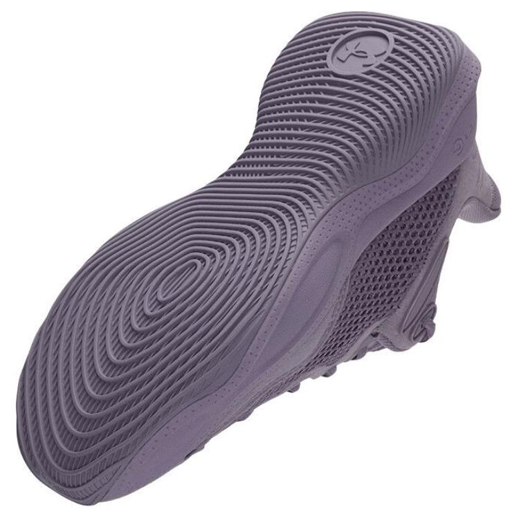 Under Armour Баскетбольные кроссовки Curry Splash 24 с низким верхом, нескользящие, износостойкие, унисекс, серые/фиолетовые, 3028193-550